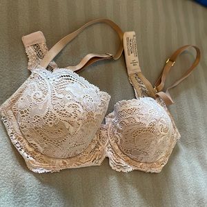 THIRDLOVE Lace Balconette Bra in pastel purple size 30C1/2